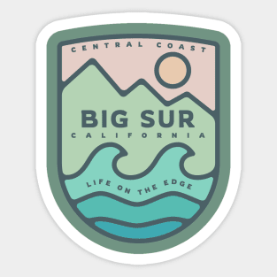Big Sur- Life On The Edge Sticker